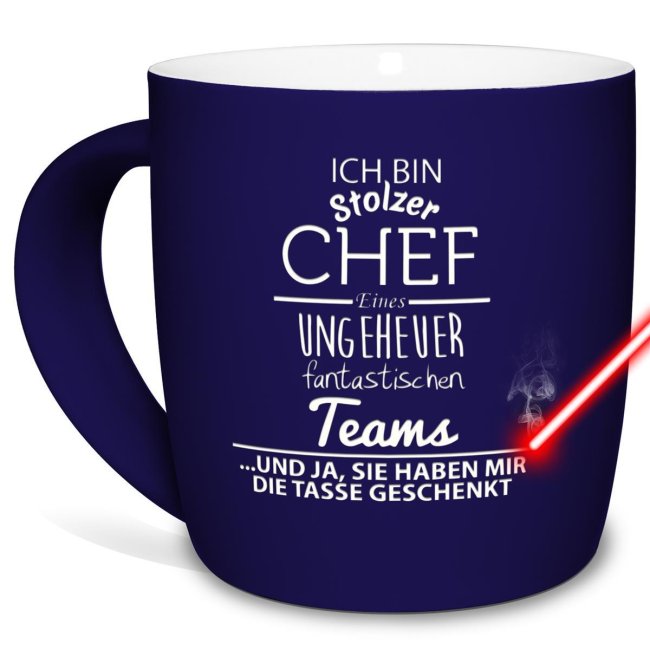 Tassen mit Lasergravur - Chef und Chefin eines fantastischen Teams