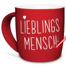 Tasse mit Lasergravur - Lieblingsmensch - f&uuml;r beste...