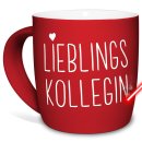 Tasse mit Lasergravur - Lieblingskollegin - Rot