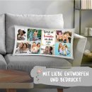 XXL Kissen - Fotocollage mit 7 Fotos - Gl&uuml;ck ist -...