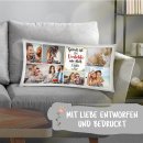 XXL Kissen - Fotocollage mit 7 Fotos - Gl&uuml;ck ist -...