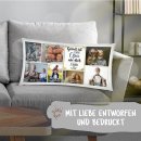 XXL Kissen - Fotocollage mit 7 Fotos - Gl&uuml;ck -...