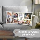 XXL Kissen - Fotocollage mit 7 Fotos - Gl&uuml;ck ist -...