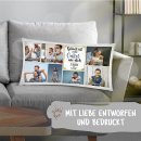 XXL Kissen - Fotocollage mit 7 Fotos - Gl&uuml;ck ist -...