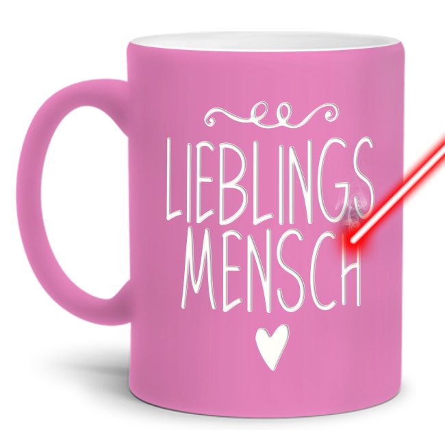 Tasse mit Gravur - Lieblingsmensch