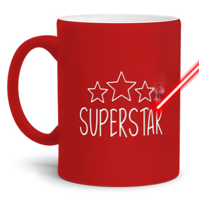 Tasse mit Gravur - Superstar