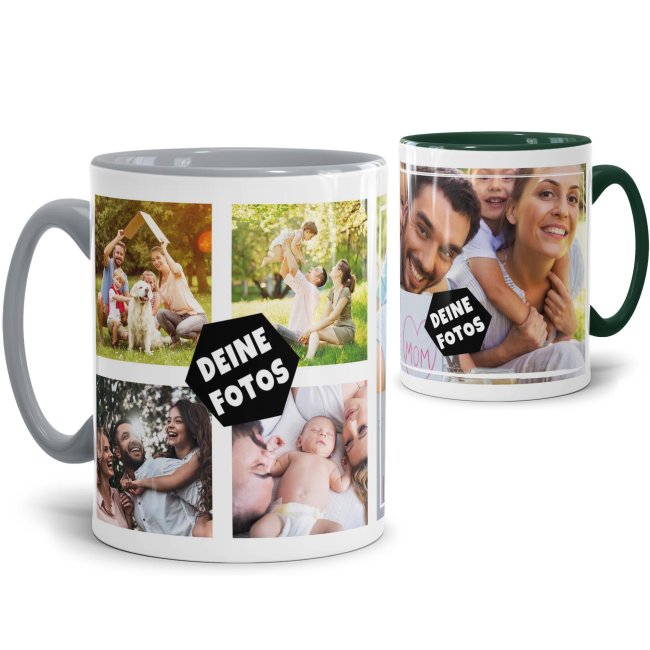 Tasse mit Fotocollage - verschiedene Designs