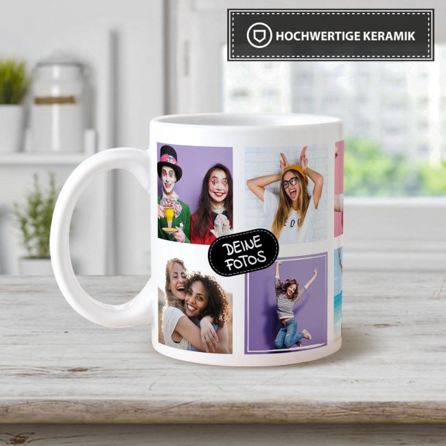 Tasse mit Fotocollage - verschiedene Designs