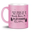 Glitzertasse Weihnachten - Bauch, Beine, Po &amp;...