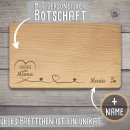 Holzbrett mit Gravur - Lieblings-Bonusmama - mit Wunschname