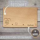 Holzbrett mit Gravur - Lieblings-Opa - mit Wunschname