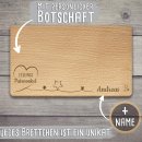 Holzbrett mit Gravur - Lieblings-Patenonkel - mit Wunschname