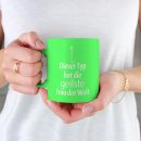 Neon Tasse mit Gravur - Dieser Typ hat die geilste Frau