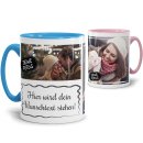 Tasse mit Fotocollage und Wunschtext - verschiedene Designs