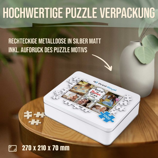 Foto-Puzzle f&uuml;r die Bonusmama  - Gl&uuml;ck ist - 500, 1000 oder 2000 Teile in