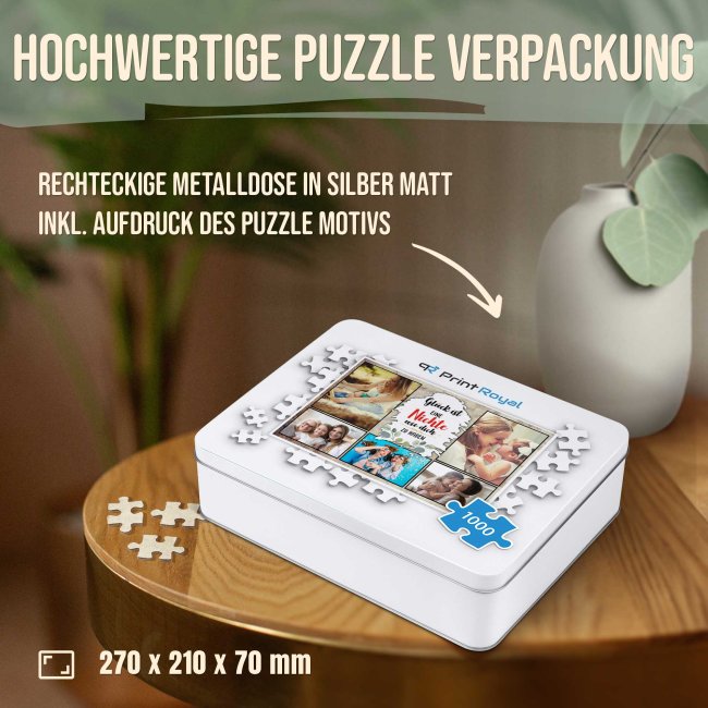 Foto-Puzzle f&uuml;r die Nichte  - Gl&uuml;ck ist - 500, 1000 oder 2000 Teile in