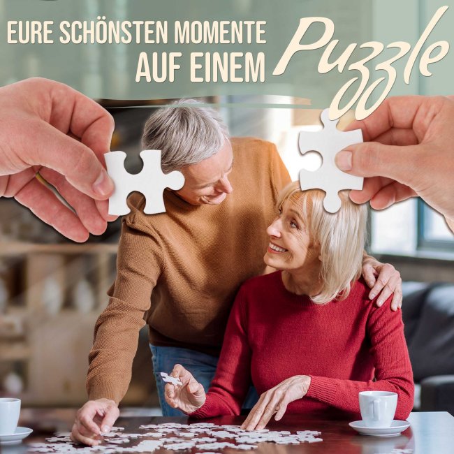 Foto-Puzzle f&uuml;r die Mama  - Gl&uuml;ck ist - 500 Teile in Metalldose