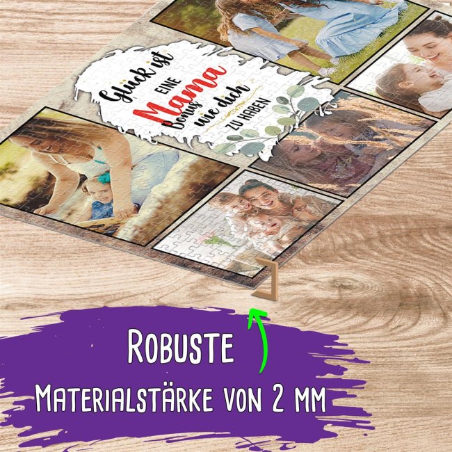 Foto-Puzzle f&uuml;r die Bonusmama  - Gl&uuml;ck ist - 500 Teile in Karton