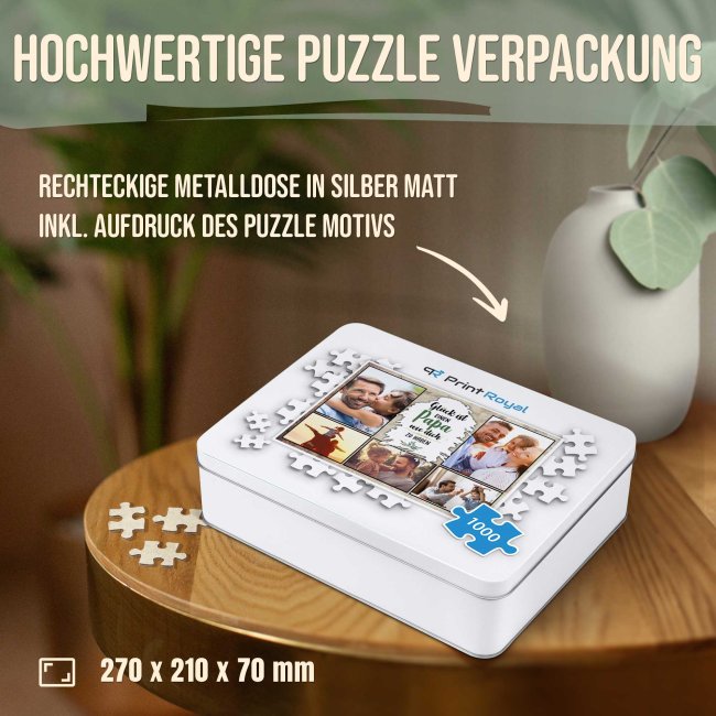 Foto-Puzzle f&uuml;r den Papa  - Gl&uuml;ck ist - 500, 1000 oder 2000 Teile in