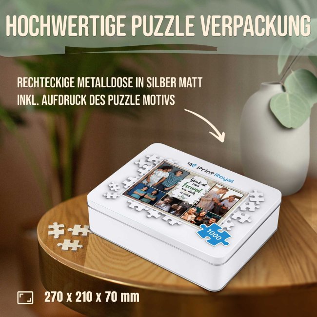 Foto-Puzzle f&uuml;r den Freund  - Gl&uuml;ck ist - 500, 1000 oder 2000 Teile in