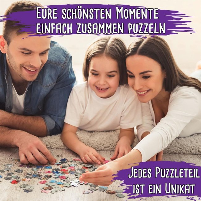 Foto-Puzzle f&uuml;r den Patenonkel  - Gl&uuml;ck ist - 500 Teile in Karton