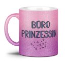 Glitzertasse - B&uuml;ro Prinzessin