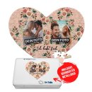 Herz Puzzle mit zwei Fotos - Ich liebe dich - 114 Teile...