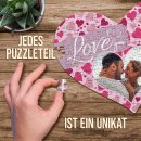 Herz Puzzle - Love you - mit Deinem Foto gestalten