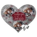 Herz Puzzle - I love you - mit drei Fotos gestalten