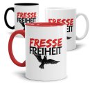 Statement Tasse mit Spruch - Fresse Freiheit - Taube