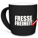 Gummierte Tasse - FresseFreiheit