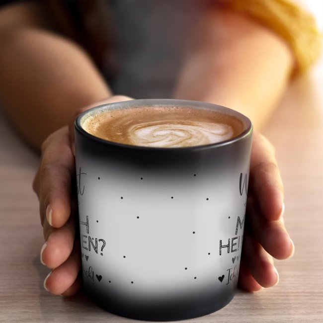 Zaubertasse - Willst du mich heiraten? - Magic Mug