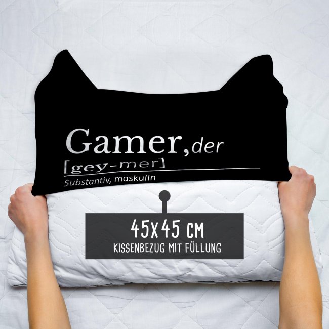 Satin Kissen - Gamer Duden