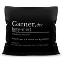 Satin Kissen - Gamer Duden