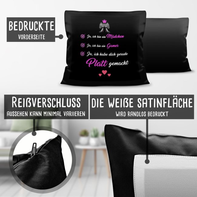 Spruchkissen für Gamer - Gamer Girl