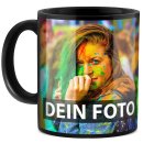 Schwarze Fototasse selbst gestalten