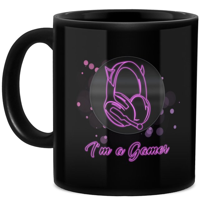 Schwarze Tasse mit Gamer-Spruch - Im a Gamer Girl