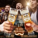 Graviertes Bierglas mit Name - Genussmensch