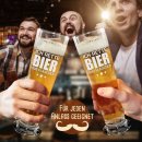 Graviertes Bierglas - Ich rette Bier