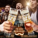 Graviertes Bierglas mit Name - The Walking Dad