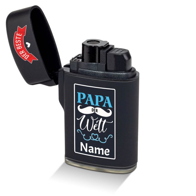 Feuerzeug - Der beste Papa der Welt - mit Name