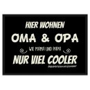 Fu&szlig;matte mit Spruch - Oma &amp; Opa sind viel...