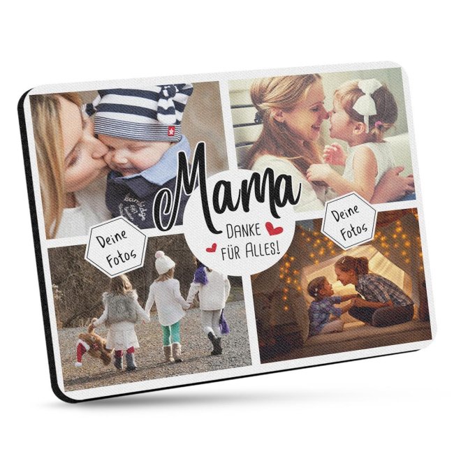 Mousepad mit Fotos - Mama, danke f&uuml;r alles