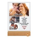 Fotoaufsteller mit Fotocollage - Ich liebe Dich