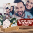 Fotoaufsteller - Ich liebe Dich - personalisierbar mit Foto