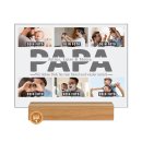 Fotoaufsteller mit Fotocollage - Papa