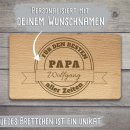 Holzbrettchen mit Gravur - Bester Papa - personalisierbar...