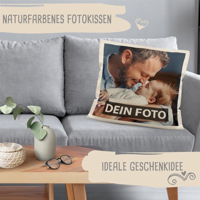 Fotokissen Beige