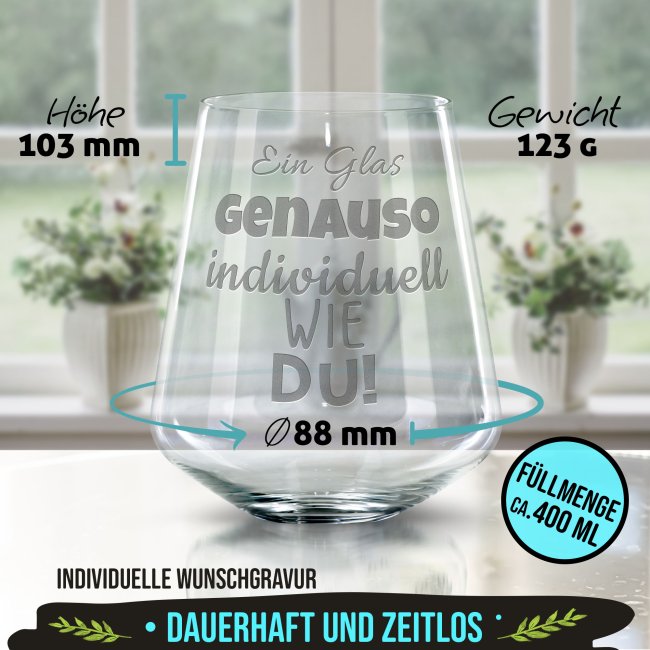 Trinkglas mit Gravur selbst gestalten