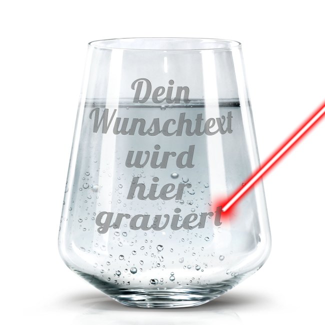 Trinkglas mit Gravur selbst gestalten